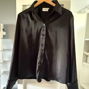 Gestuz Black Button Up